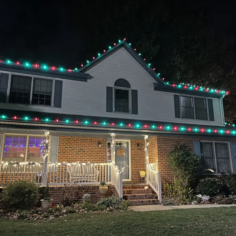 Christmas Light Installation in York County, VA
